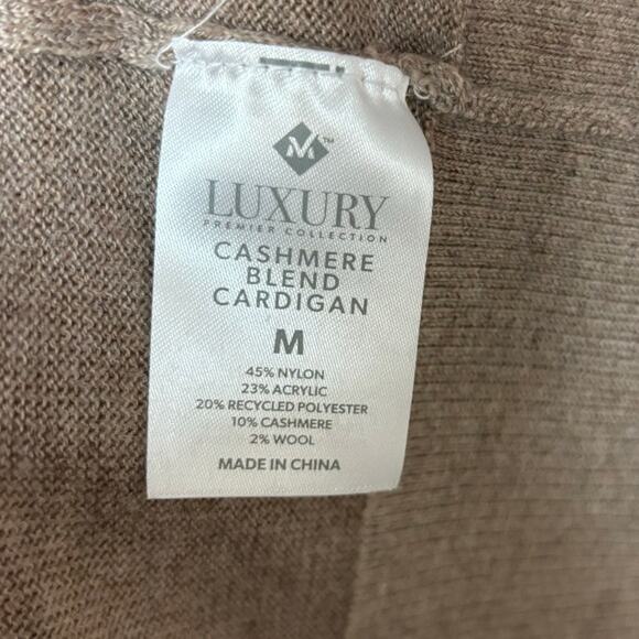 Luxury Cashmere Blend Cardigan - Women's Medium - Picture 5 of 13